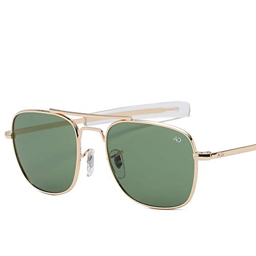 2THTHT2 Moda Gafas De Sol De Aviación para Hombres Diseñador De Marca Gafas De Sol para Hombres Ejército Americano Lente De Vidrio Óptico Militar