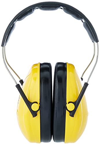 3M Peltor Optime I Orejeras H510A; protector auditivo ligero con almohadillas suaves, protección auditiva contra niveles de ruido comprendidos entre 87 y 98 dB (SNR: 27 dB), amarillo, paquete de 1