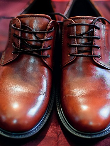 6 Pares de Cordones de Zapatos Oxford de Algodón Encerados Negros, 70 cm de Cuerda de Zapatos Encerada Redonda para Zapatos de Cuero, de Vestido, Botas
