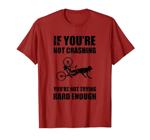 Accidente de bicicleta de montaña divertida Camisa de Camiseta