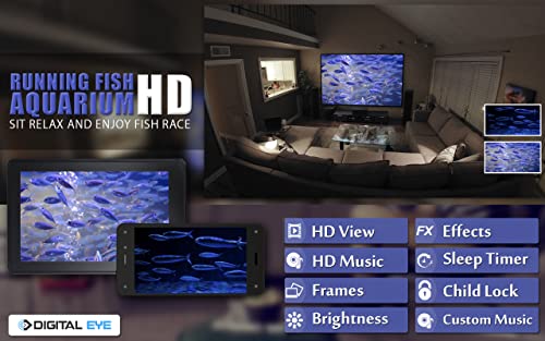 Acuario de peces en HD gratis: disfruta de la carrera de peces en tu televisor HDR 4K, televisor 8K y dispositivos de fuego como fondo de pantalla, decoración para las vacaciones de Navidad, tema para