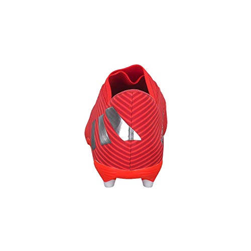 adidas Nemeziz 19.2 FG, Bota de fútbol, Active Red-Silver Metallic-Solar Red, Talla 7 UK (40 2/3 EU)