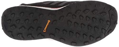 adidas Terrex Agravic Flow GTX, Trail Running Shoe Hombre, Core Black/Grey/Solar Red, 40 2/3 EU