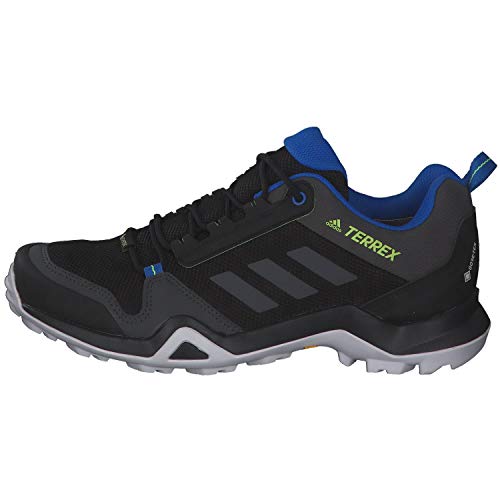 Adidas Terrex AX3 GTX, Zapatillas Deportivas Tiempo Libre y Sportwear Hombre, Gris (Core Black/DGH Solid Grey/Signal Green), 42 EU