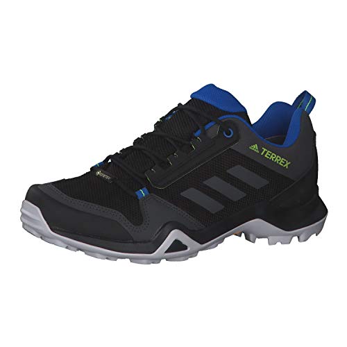 Adidas Terrex AX3 GTX, Zapatillas Deportivas Tiempo Libre y Sportwear Hombre, Gris (Core Black/DGH Solid Grey/Signal Green), 42 EU