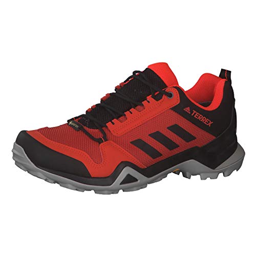 Adidas Terrex AX3 GTX, Zapatillas Deportivas Tiempo Libre y Sportwear Hombre, Negro (Glory Amber/Core Black/Solar Red), 42 EU