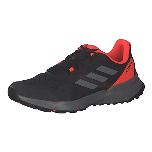 adidas Terrex SOULSTRIDE, Zapatillas de Trail Running Hombre, NEGBÁS/Gricua/Rojsol, 45 1/3 EU