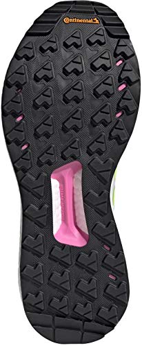 adidas Zapatilla Terrex Free Hiker W, Botas de Senderismo Mujer, HALBLU/HIREYE/SCRPNK, 41 1/3 EU