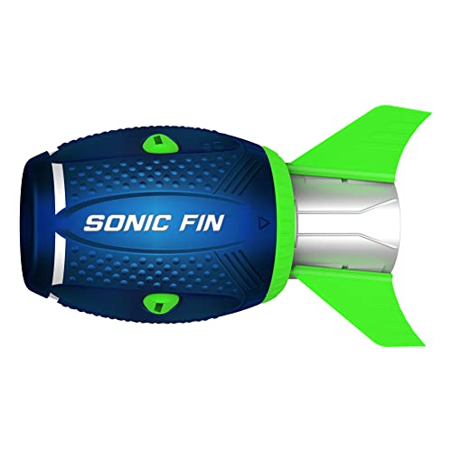 Aerobie Sonic Fin Aerodinámica de Alto Rendimiento de Larga Distancia, Vuela más de 300 pies, Juguete de Regalo para niños y Adultos, diversión al Aire Libre Durante Todo el año, Azul, Talla única