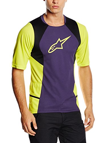 Alpinestar Cycling Camiseta Manga Corta Violetto/Giallo S