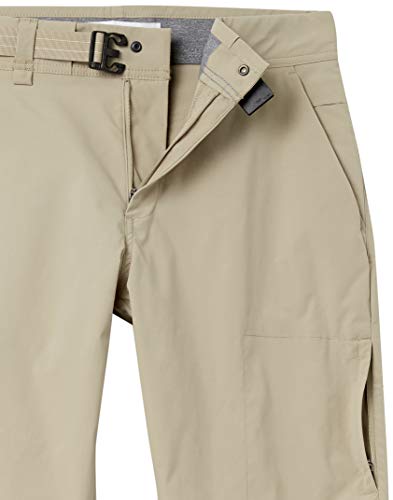 Amazon Essentials Belted Moisture Wicking Hiking Pant Pantalones de Senderismo, Marrón Caqui Claro, 33W / 30L