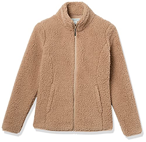 Amazon Essentials Polar Fleece Lined Sherpa Full-Zip Jacket Chaqueta de Forro, Gris Topo, S