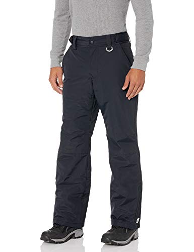 Amazon Essentials Water-Resistant Insulated Snow Pant Pantalones de Nieve, Negro, M