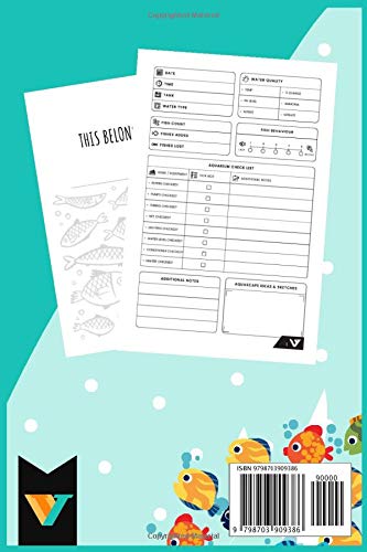 Aquarium Log Book: Aquarium Maintenance Journal For Kids and Family - Checklist For Fish Count, Daily Check up, Water, Fish Condition Log