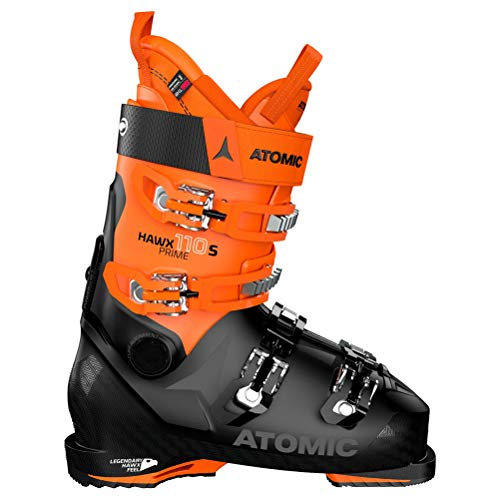 ATOMIC HAWX Prime 110 S, Botas de esquí Unisex Adulto, Black/Orange, 40.5 EU
