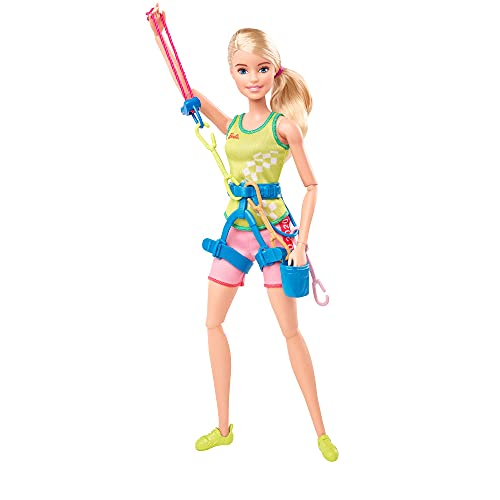 Barbie- Juegos Olímpicos Tokio 2020 muñeca escaladora con uniforme y con accesorios (Mattel GJL75) , color/modelo surtido
