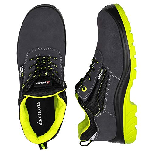 Bellota 7231043S1P - Zapatos de seguridad para hombre y mujer de Serraje Comp + Non Metal (Talla 43) S1P transpirables