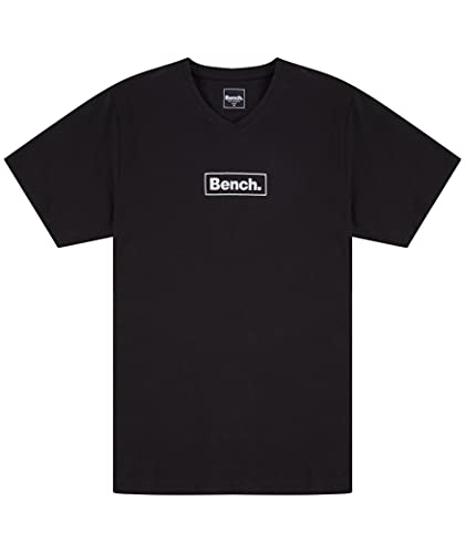 Bench Mens tee Bryant Camiseta, Negro, L para Hombre