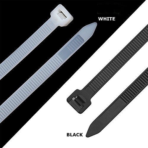 Beshine Bridas para Cables - 200mm x 3.6mm Bridas de Nailon, 500 Unidades, Negro