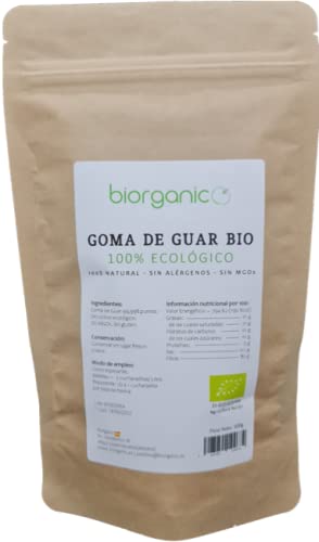 Biorganic Goma de Guar PREMIUM 100g. SIN GLUTEN. Espesante natural.