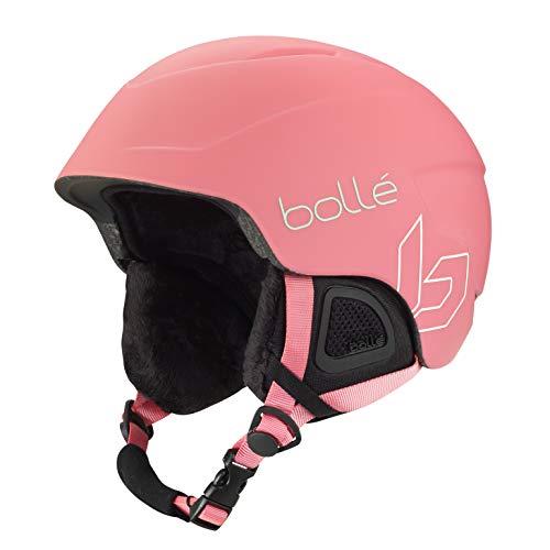 Bollé B-Lieve Cascos de esquí, Juventud Unisex, Rose Mint Matte, 53-57 cm