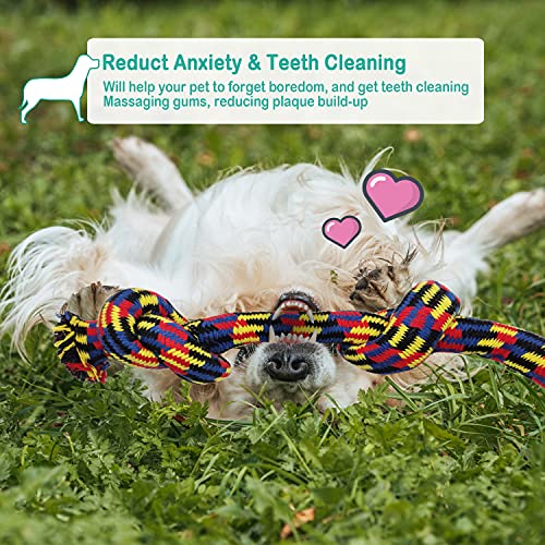 BPS Nudo Algodón Juguete Cuerda para Perros Tamaño Grande de Algodón para Salud Mental Dental del Perro Limpieza Dientes (Juguete Cuerda) BPS-8512