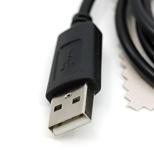 Cable de datos USB compatible con Garmin eTrex 10, eTrex 20x, eTrex 22x, eTrex 30, eTrex 30x, eTrex 32x, eTrex Legend C, eTrex Legend Cx Mini-USB, cable de 1 m, con paño de limpieza de pantalla
