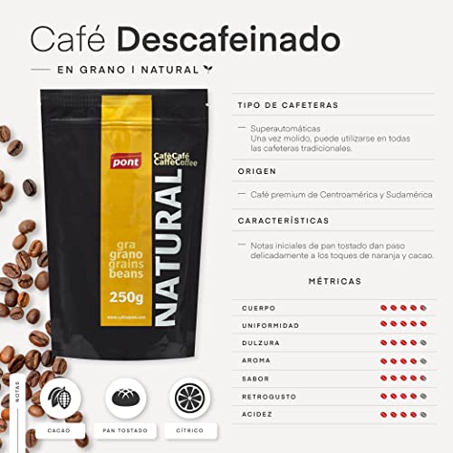 Café grano natural blend de cafés 250Gr.