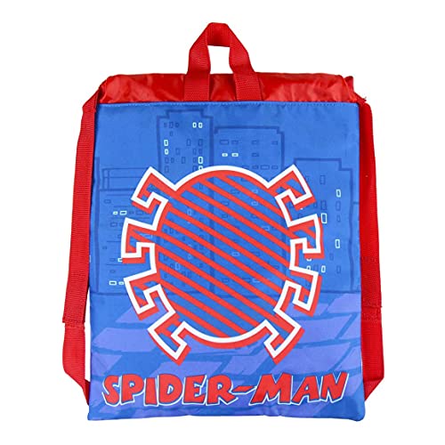 Cerdá, Saquito Guardería de Spiderman-Licencia Oficial Marvel Studios Unisex niños, Multicolor, 270X330MM