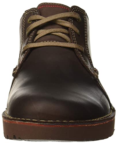 Clarks Vargo Plain, Zapatos de Cordones Derby Hombre, Marrón (Dark Brown Leather), 44.5 EU