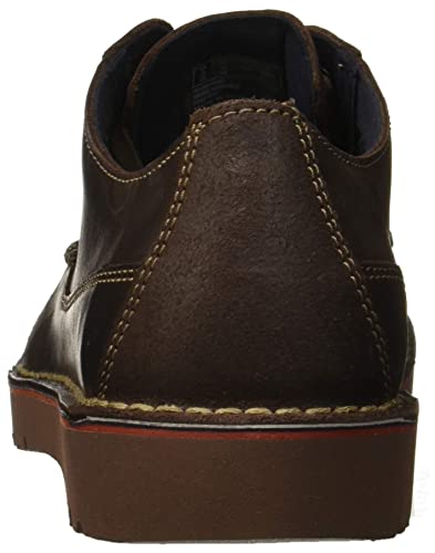 Clarks Vargo Plain, Zapatos de Cordones Derby Hombre, Marrón (Dark Brown Leather), 44.5 EU