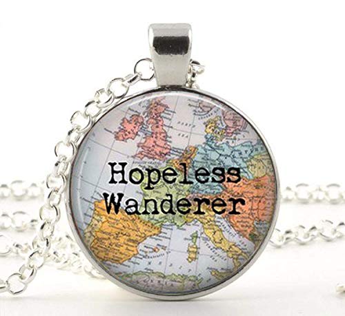 Colgante de mapa, Hopeless Wanderer, Vintage mapa Europa, América del Norte