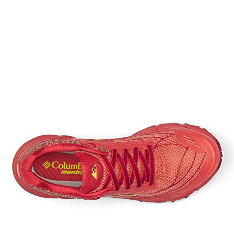 Columbia CALDORADO III, Zapatillas de Trail Running Mujer, Naranja, Amarillo (Faded Peach, Acid Yellow), 38 EU