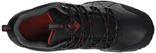 Columbia Peakfreak Venture Waterproof Zapatos impermeables para Hombre, Negro (Black, Vintage Red), 43.5 EU