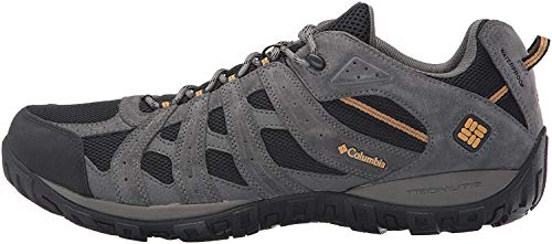 Columbia Redmond Waterproof, Zapatillas de Senderismo Hombre, Negro (Black/Squash), 42.5 EU