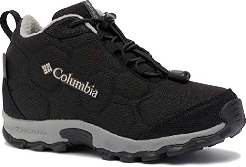 Columbia YOUTH FIRECAMP MID 2 Zapatillas impermeables para Unisex niños, Negro (Black, Monument), 27 EU