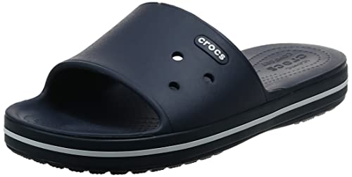 Crocs Crocband III Slide Unisex Adulta Chanclas, Azul (Navy/White 462), 42/43 EU
