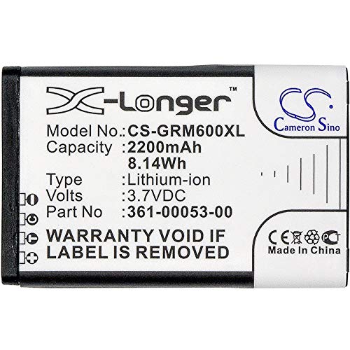 CS-GRM600XL Baterías 2200mAh Compatible con [Garmin] Montana 600, Montana 600T, Montana 600t Camo, Montana 650, Montana 650T, Montana 680, Montana 680T, Monterra sustituye 010-11599-00, para 010-1165