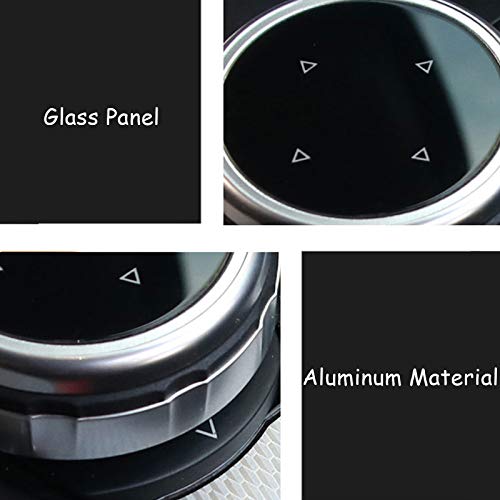 Cubierta de repuesto para botón central de coche, color negro, compatible con F10, F20, F30, Serie 1, 3, 5 y 7 para iDrive (Tippe A)