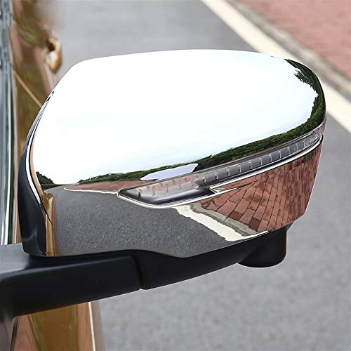 Cubrir Caso Retrovisor exterior for Nissan Qashqai J11 2014-2019 Ver Rogue Deporte de puerta del cromo de la cubierta lateral del espejo levante posterior del casquillo de superposición de moldeo Guar