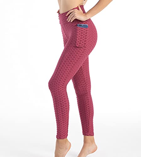 Davicher Pantalones de Yoga Mujer Pantalones de Adelgazantes Leggins Reductores Leggings Anticeluliticos Cintura Alta Mallas Fitness antalones Deportivos de Entrenamiento físico