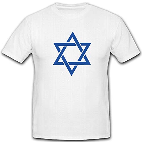 David Stern Israel WK König Symbol 4338 - Camiseta con emblema de Israel Blanco XXXXL