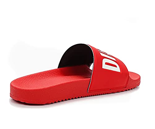 Diesel Zapatos de baño de mujer mules ICON FREESTYLE W R SLIDE (Flame Scarlet/White, numeric_40)