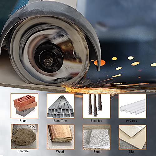 Disco de diamante soldado al vacío, 115 mm, 125 mm, 180 mm, 230 mm, para cortes de materiales más duros de metal/hormigón/resina o vidrio templado/piedra/mármol/granito