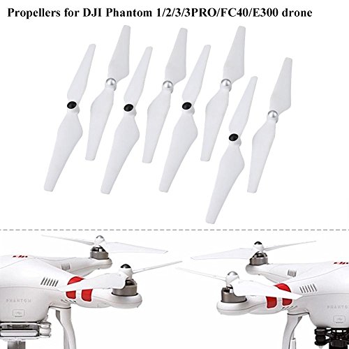 Drfeify Phantom 3 Helices, 8Pcs / Set CW CCW Hélices de Autobloqueo Cuchilla Quadcopter para dji Phantom 1/2/3 / 3PRO / FC40 / E300