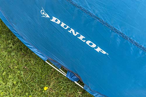 Dunlop Tienda de Campaña 2 Personas-Resistente para Senderismo, Camping,Viaje Playa, Deporte-Impermeable, Azul/Gris-255 x 155 x 95 cm, Unisex-Adult