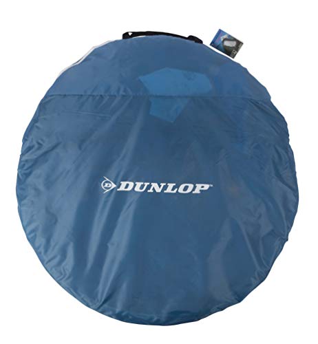Dunlop Tienda de Campaña 2 Personas-Resistente para Senderismo, Camping,Viaje Playa, Deporte-Impermeable, Azul/Gris-255 x 155 x 95 cm, Unisex-Adult