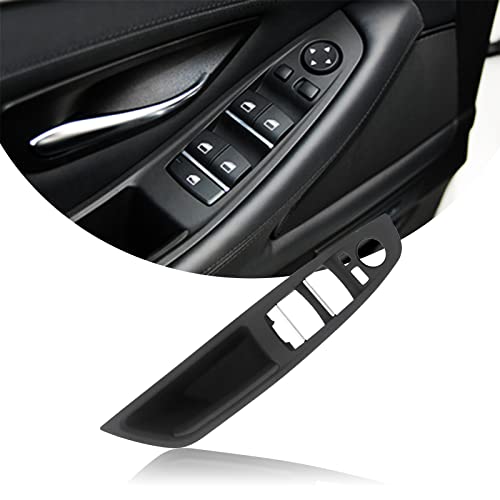 DWVV F10 F11 Panel de Control de Manija de Puerta Interior de Lado de Conducción Izquierdo para BMW 5 Serie 520 523 525 528 530 535(Izquierda Negro)