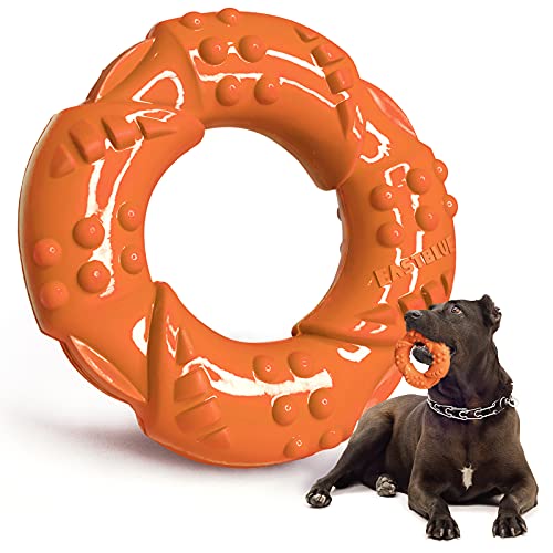 EASTBLUE Juguete para masticar perros para masticadores agresivos: juguete de goma natural casi indestructible, duradero y resistente para perros medianos y grandes