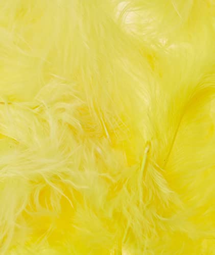 efco Plumas de marabú (80 – 100 mm, 22 Unidades), Color Amarillo